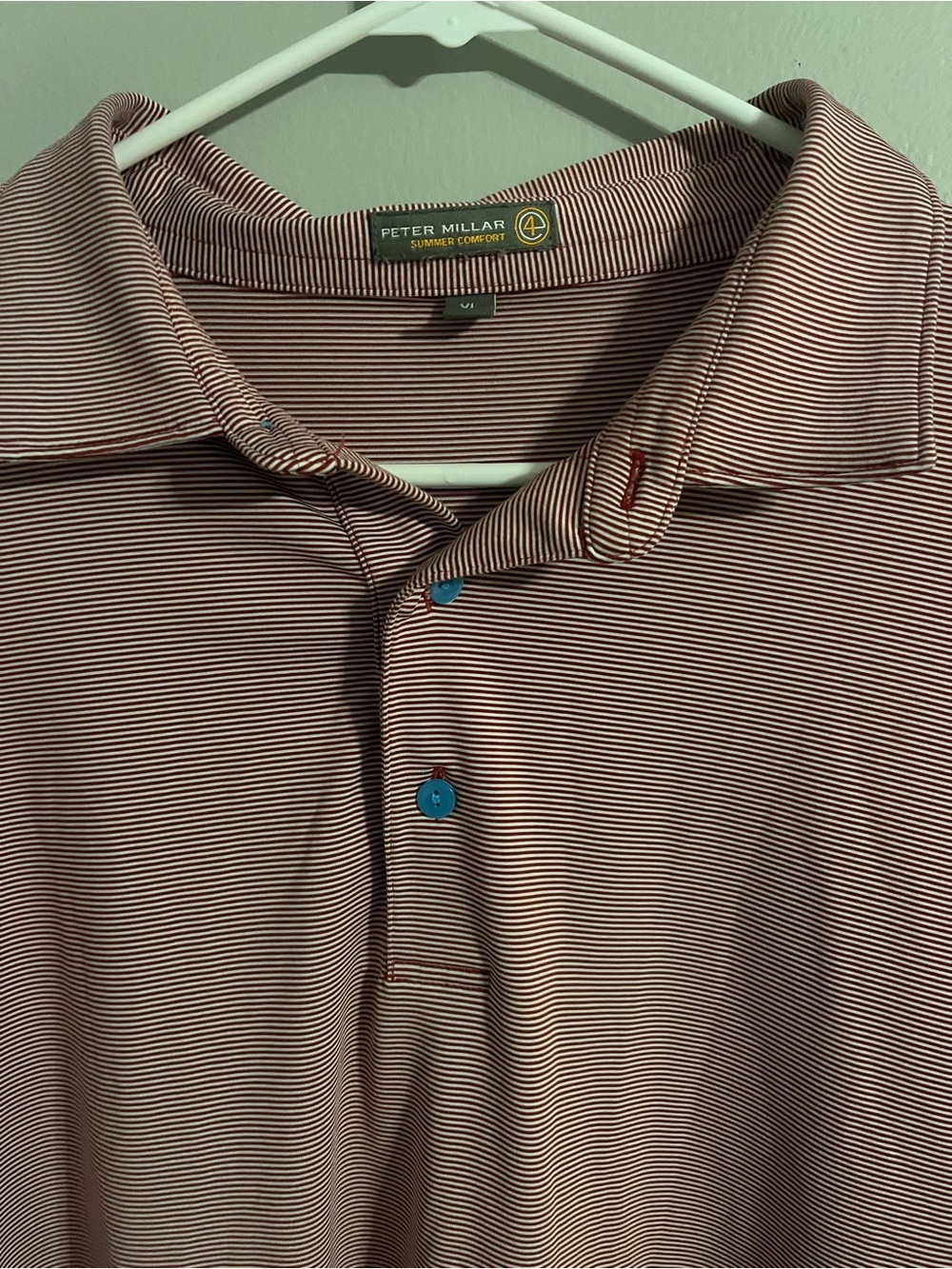 Peter Millar Men's Short Sleeve Polo in Mauve - Picture 2 of 3